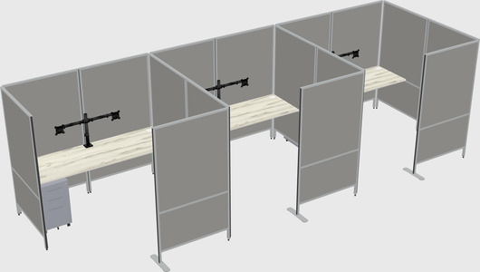 Flexible panel system with privacy