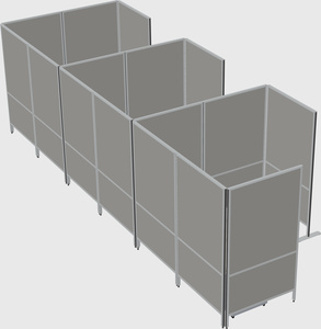 Flexible panel system with privacy