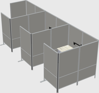 Flexible panel system with privacy