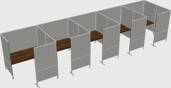 Flexible panel system with privacy