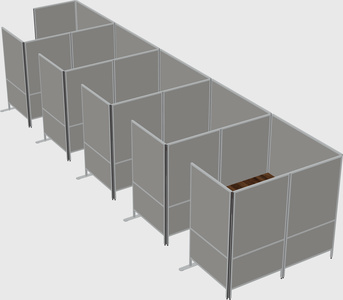 Flexible panel system with privacy