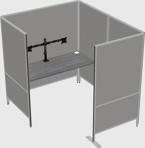 Flexible panel system with privacy