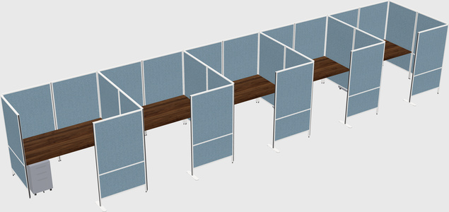 Flexible panel system with privacy