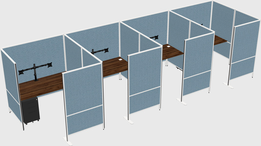 Flexible panel system with privacy
