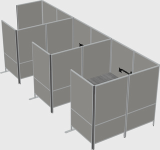 Flexible panel system with privacy