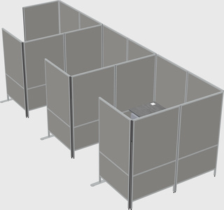 Flexible panel system with privacy