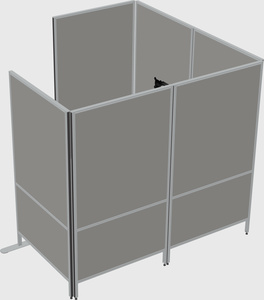 Flexible panel system with privacy