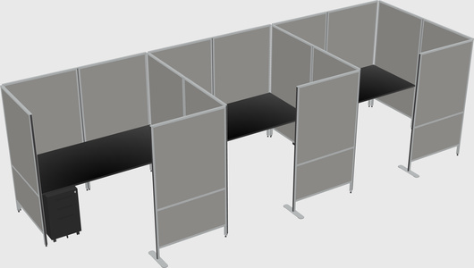 Flexible panel system with privacy