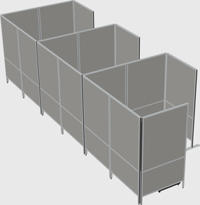 Flexible panel system with privacy