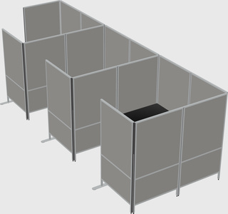 Flexible panel system with privacy