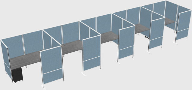 Flexible panel system with privacy