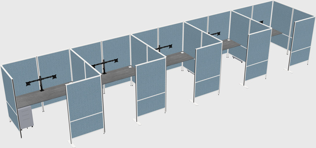 Flexible panel system with privacy