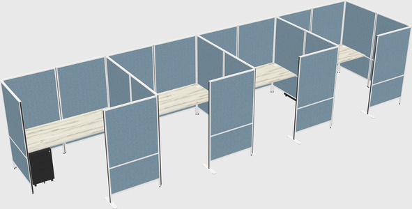 Flexible panel system with privacy