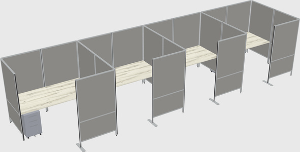 Flexible panel system with privacy