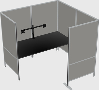 Flexible panel system with privacy