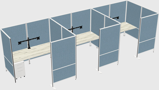 Flexible panel system with privacy