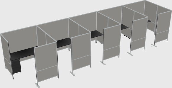 Flexible panel system with privacy