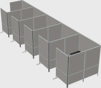 Flexible panel system with privacy