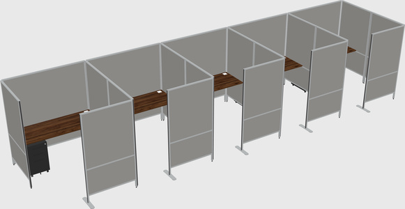 Flexible panel system with privacy