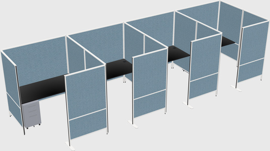 Flexible panel system with privacy