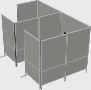 Flexible panel system with privacy