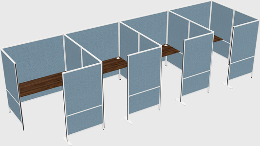 Flexible panel system with privacy