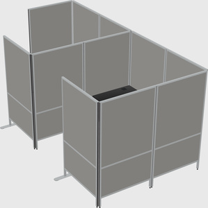 Flexible panel system with privacy