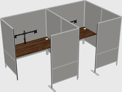 Flexible panel system with privacy