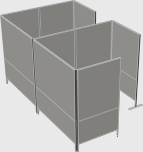 Flexible panel system with privacy