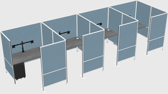 Flexible panel system with privacy