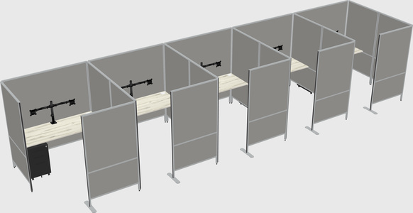 Flexible panel system with privacy