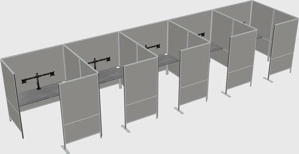 Flexible panel system with privacy