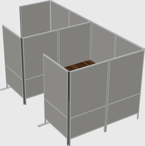 Flexible panel system with privacy