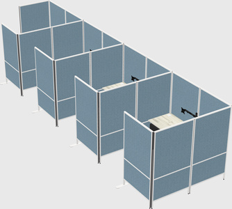 Flexible panel system with privacy