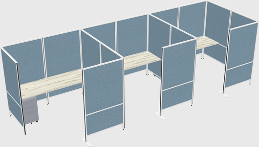 Flexible panel system with privacy