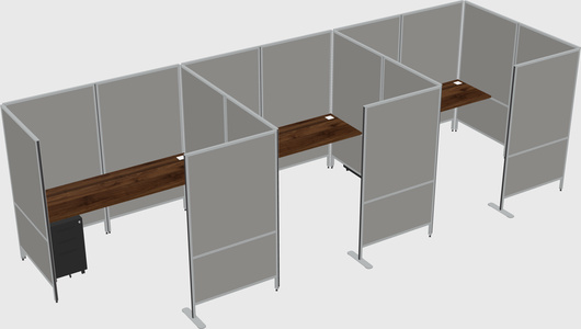 Flexible panel system with privacy