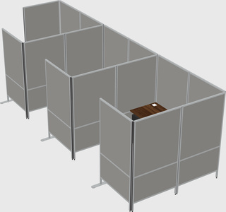 Flexible panel system with privacy