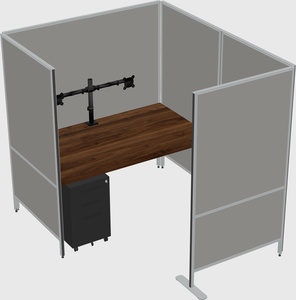 Flexible panel system with privacy