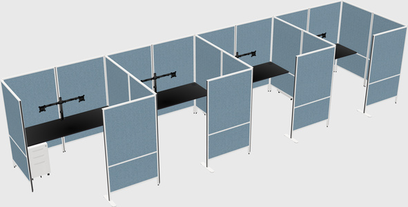 Flexible panel system with privacy