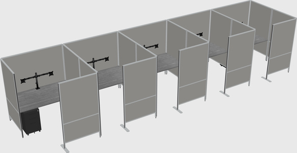 Flexible panel system with privacy