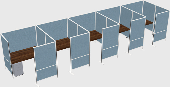 Flexible panel system with privacy