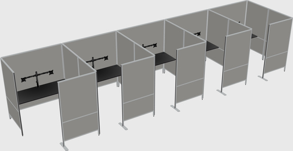 Flexible panel system with privacy