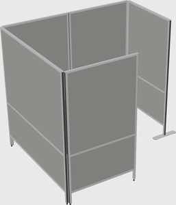 Flexible panel system with privacy