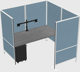 Flexible panel system with privacy