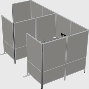 Flexible panel system with privacy