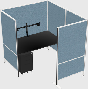 Flexible panel system with privacy