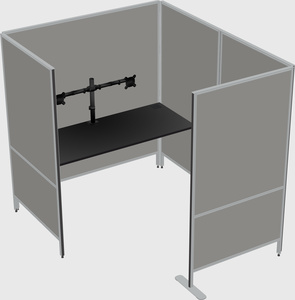 Flexible panel system with privacy