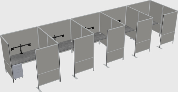Flexible panel system with privacy