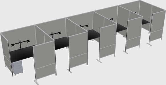 Flexible panel system with privacy