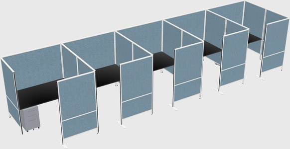 Flexible panel system with privacy